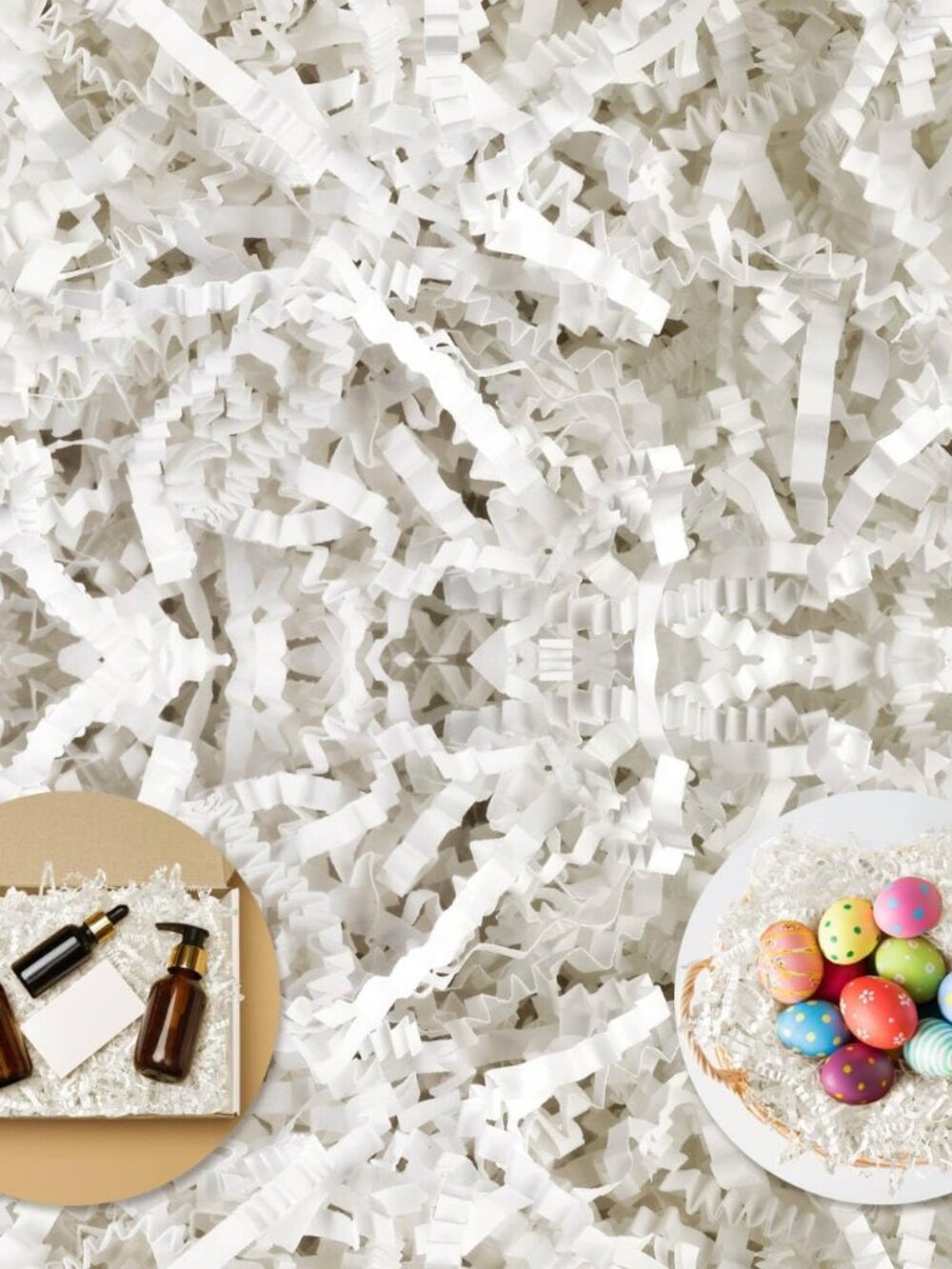 Crinkle Paper Filler, Shredded Paper For Gift Baskets, White bridesmaid proposal
